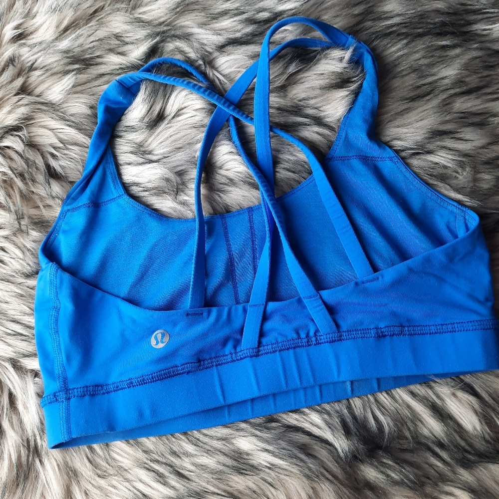 Lululemon Strappy Blue Energy Sports Bra - Picture 9 of 11